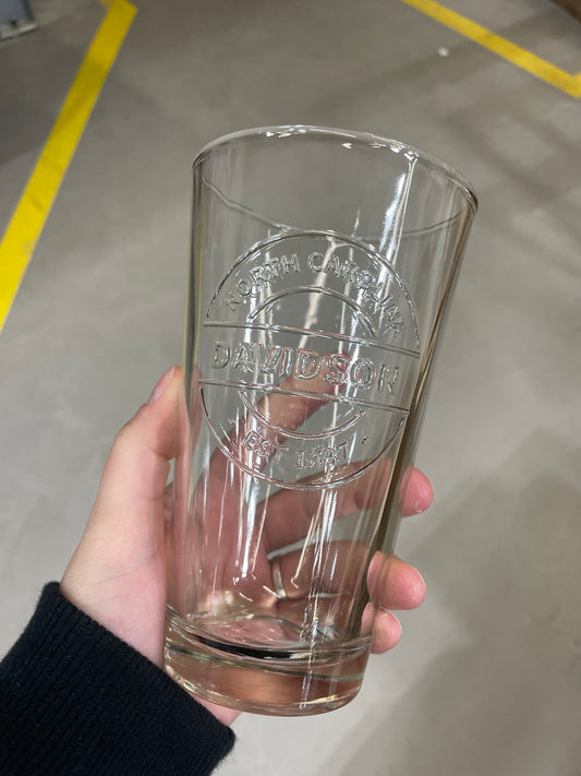 Davidson Embossed Pint Glass