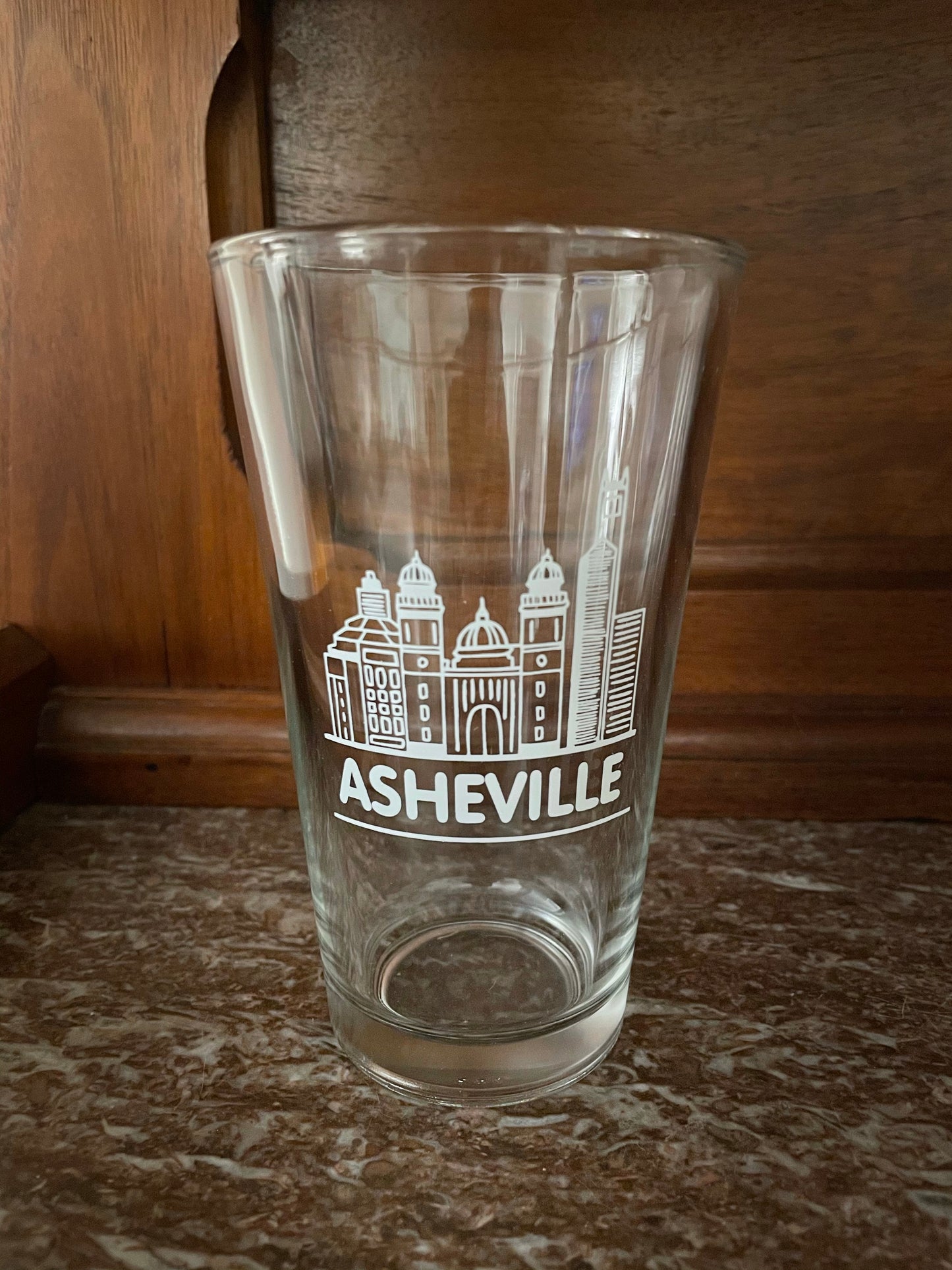 AVL Skyline Pint Glass