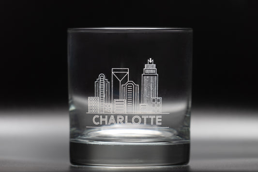 CLT Whiskey Glass