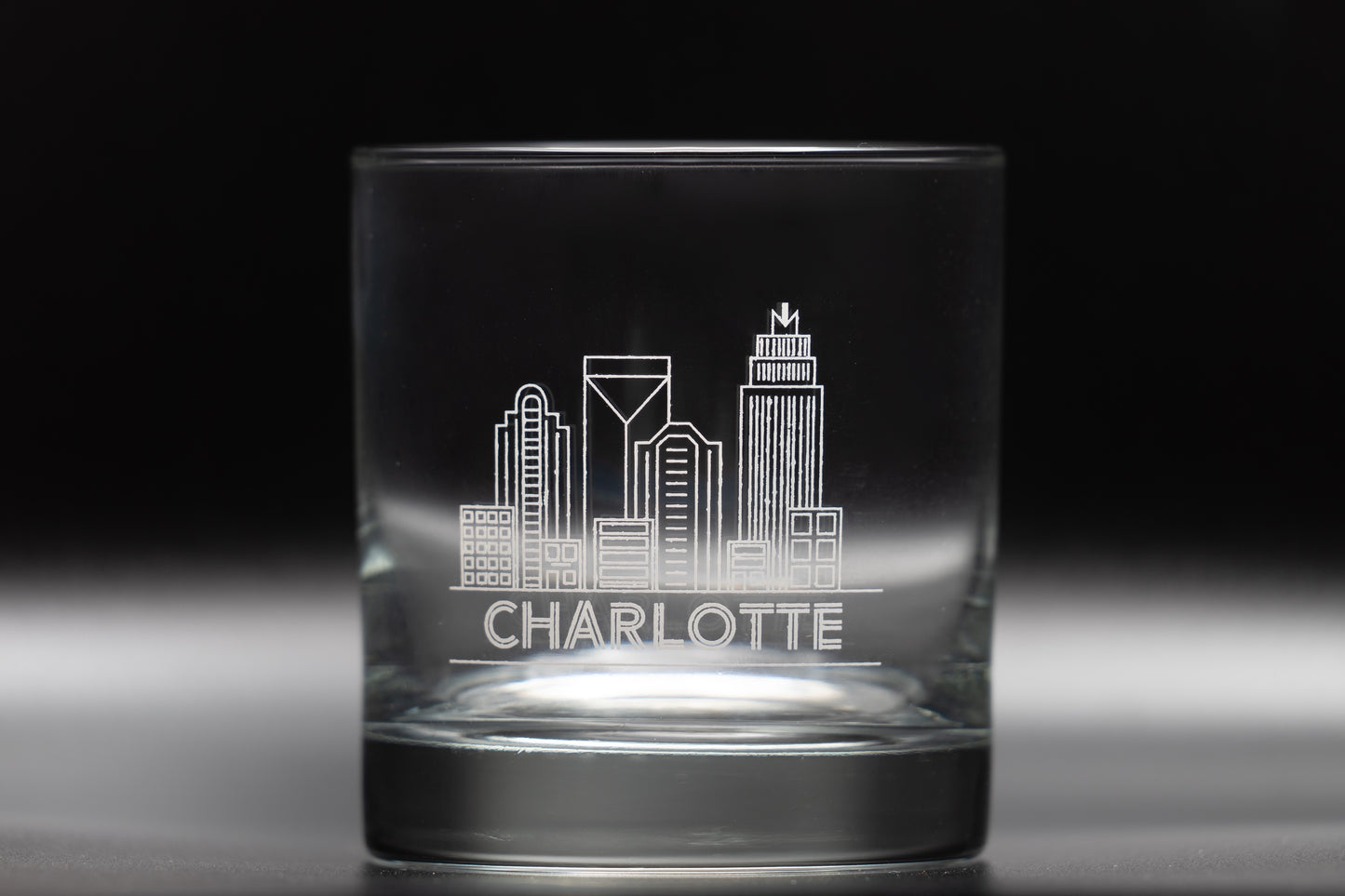Charlotte, NC Whiskey Glass